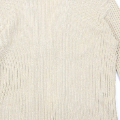 Womens UK Size L Pulse Beige Shrug Jumper