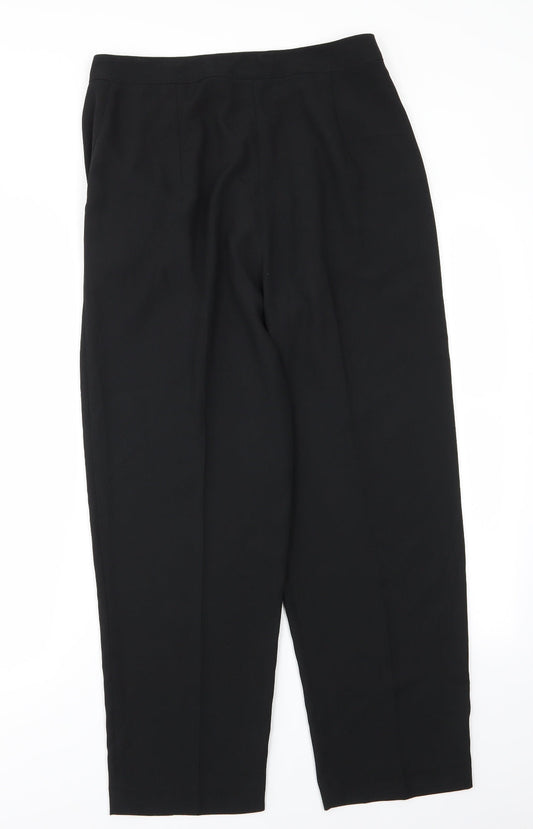 Womens UK Size 12 Frank Usher Regular Fit  Black Trousers