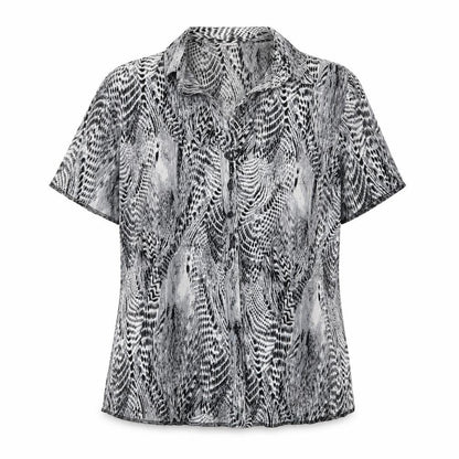 Womens UK Size 14 Damart Black Basic Button-Up
