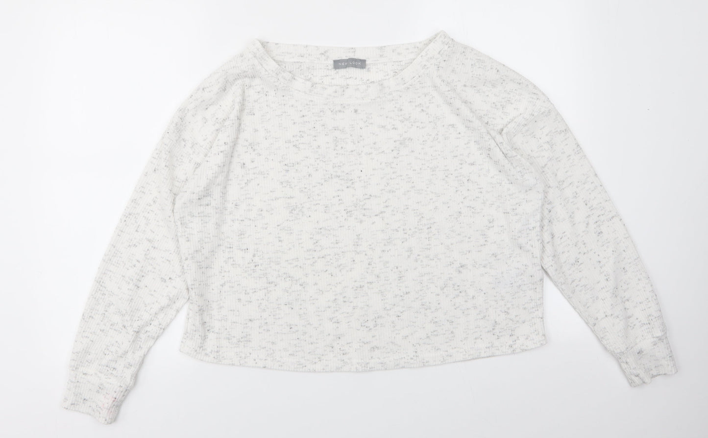 Womens UK Size L New Look White Pullover Jumper