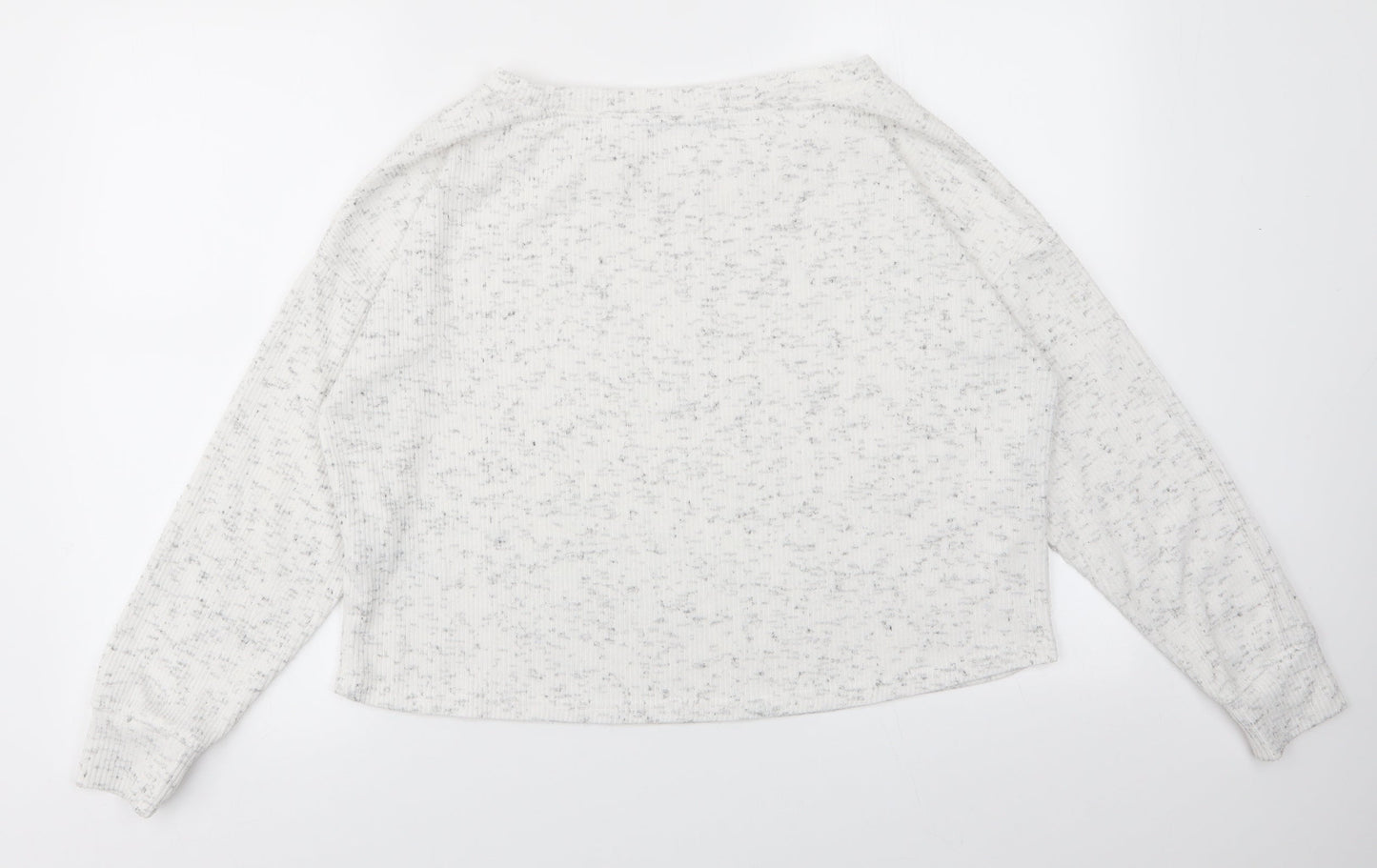 Womens UK Size L New Look White Pullover Jumper