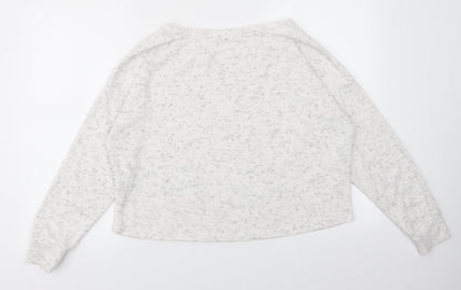 Womens UK Size L New Look White Pullover Jumper