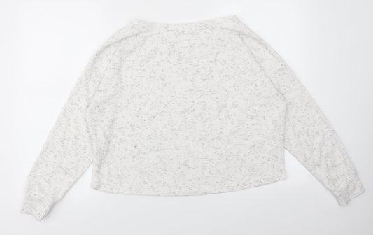 Womens UK Size L New Look White Pullover Jumper
