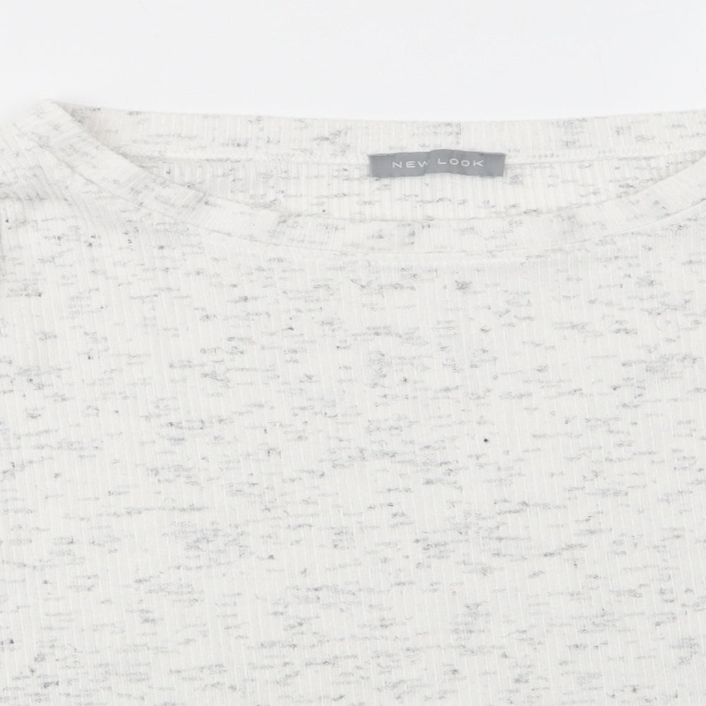 Womens UK Size L New Look White Pullover Jumper