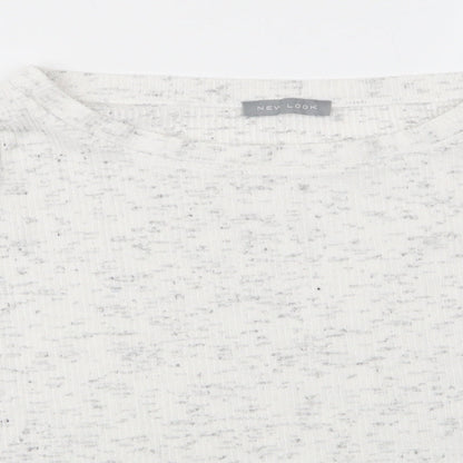 Womens UK Size L New Look White Pullover Jumper