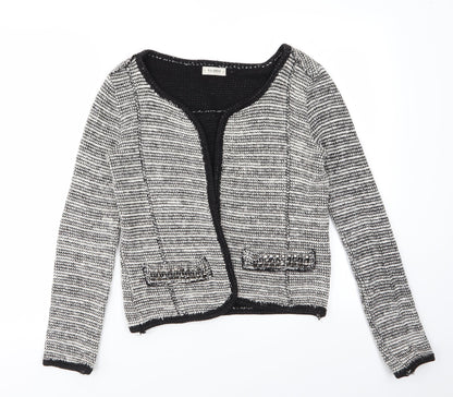 Womens UK Size M Pull & Bear White Shrug Jumper