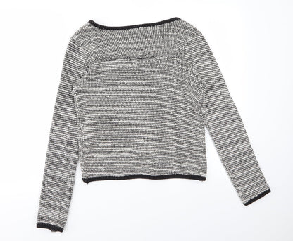 Womens UK Size M Pull & Bear White Shrug Jumper