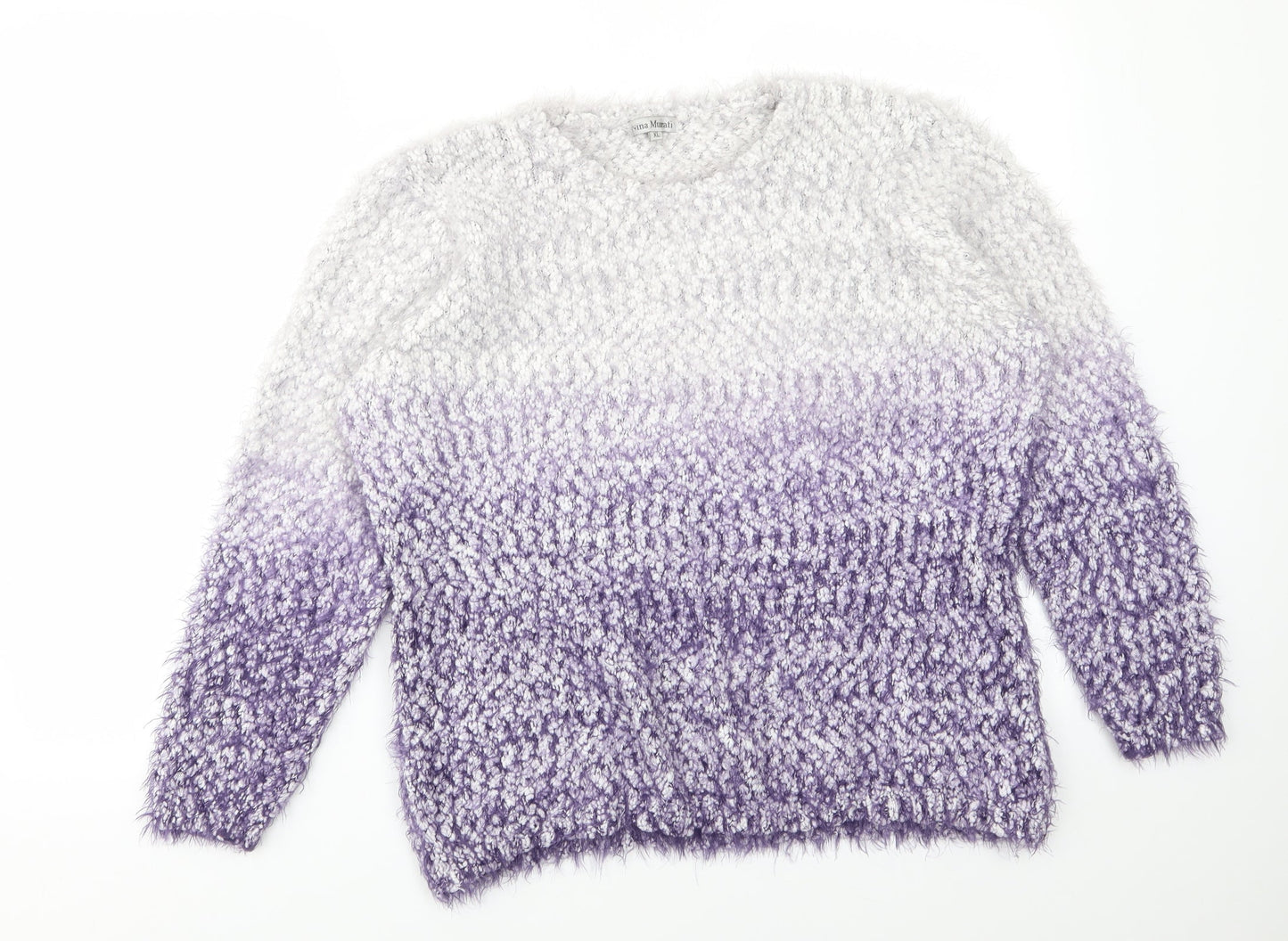 Womens UK Size XL Nina Murati Purple Pullover Jumper