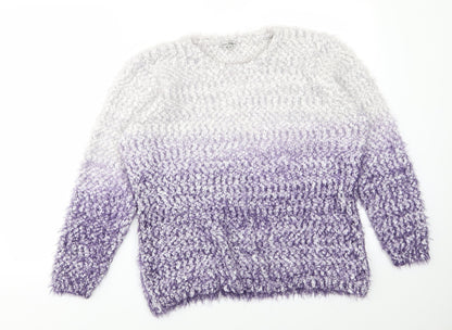 Womens UK Size XL Nina Murati Purple Pullover Jumper