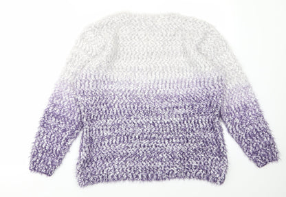 Womens UK Size XL Nina Murati Purple Pullover Jumper