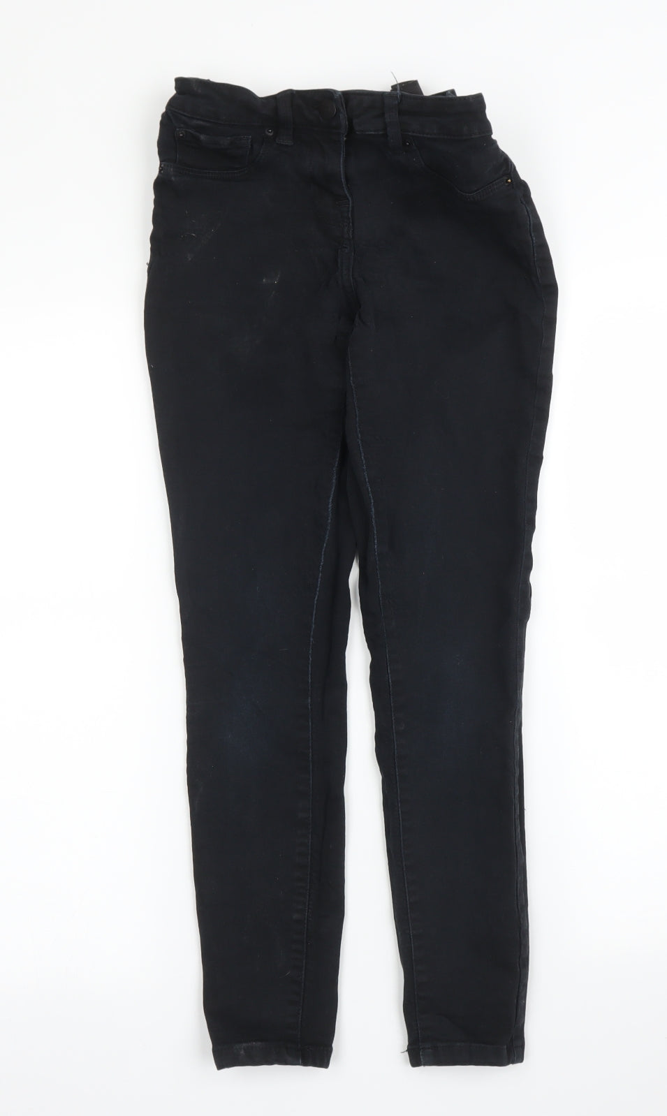 NEXT Womens Black  Denim Skinny Jeans Size 8 L23 in