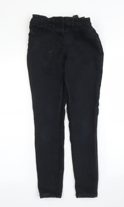 NEXT Womens Black  Denim Skinny Jeans Size 8 L23 in