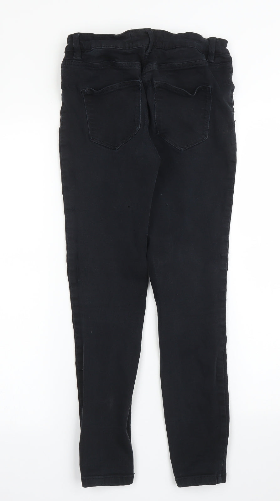 NEXT Womens Black  Denim Skinny Jeans Size 8 L23 in