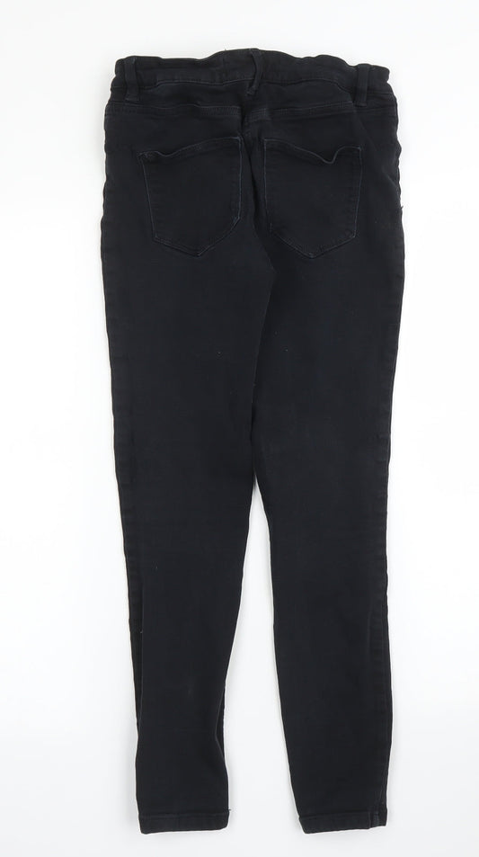 NEXT Womens Black  Denim Skinny Jeans Size 8 L23 in