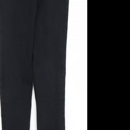 NEXT Womens Black  Denim Skinny Jeans Size 8 L23 in