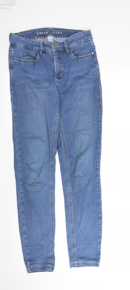 Womens UK Size S Dream Jeans Regular Fit Skinny Blue Jeans