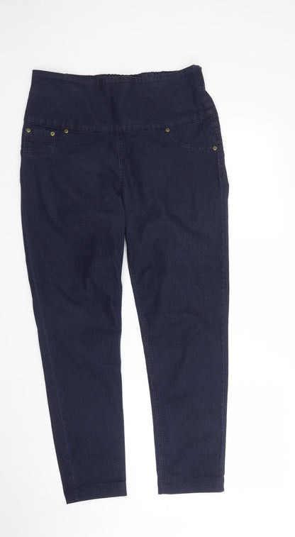 Avon Womens Blue  Denim Capri Trousers Size L L26 in