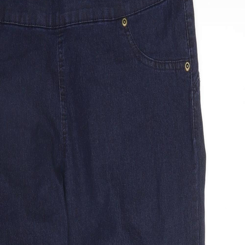 Avon Womens Blue  Denim Capri Trousers Size L L26 in