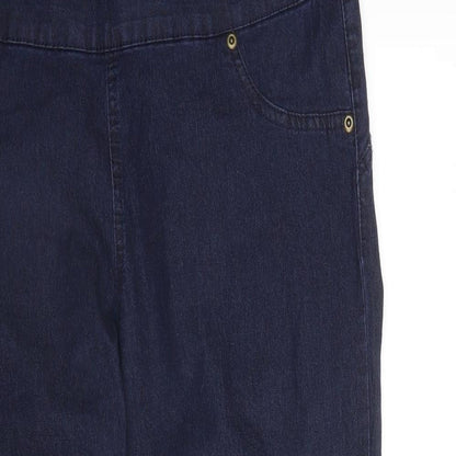 Avon Womens Blue  Denim Capri Trousers Size L L26 in