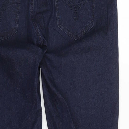 Avon Womens Blue  Denim Capri Trousers Size L L26 in