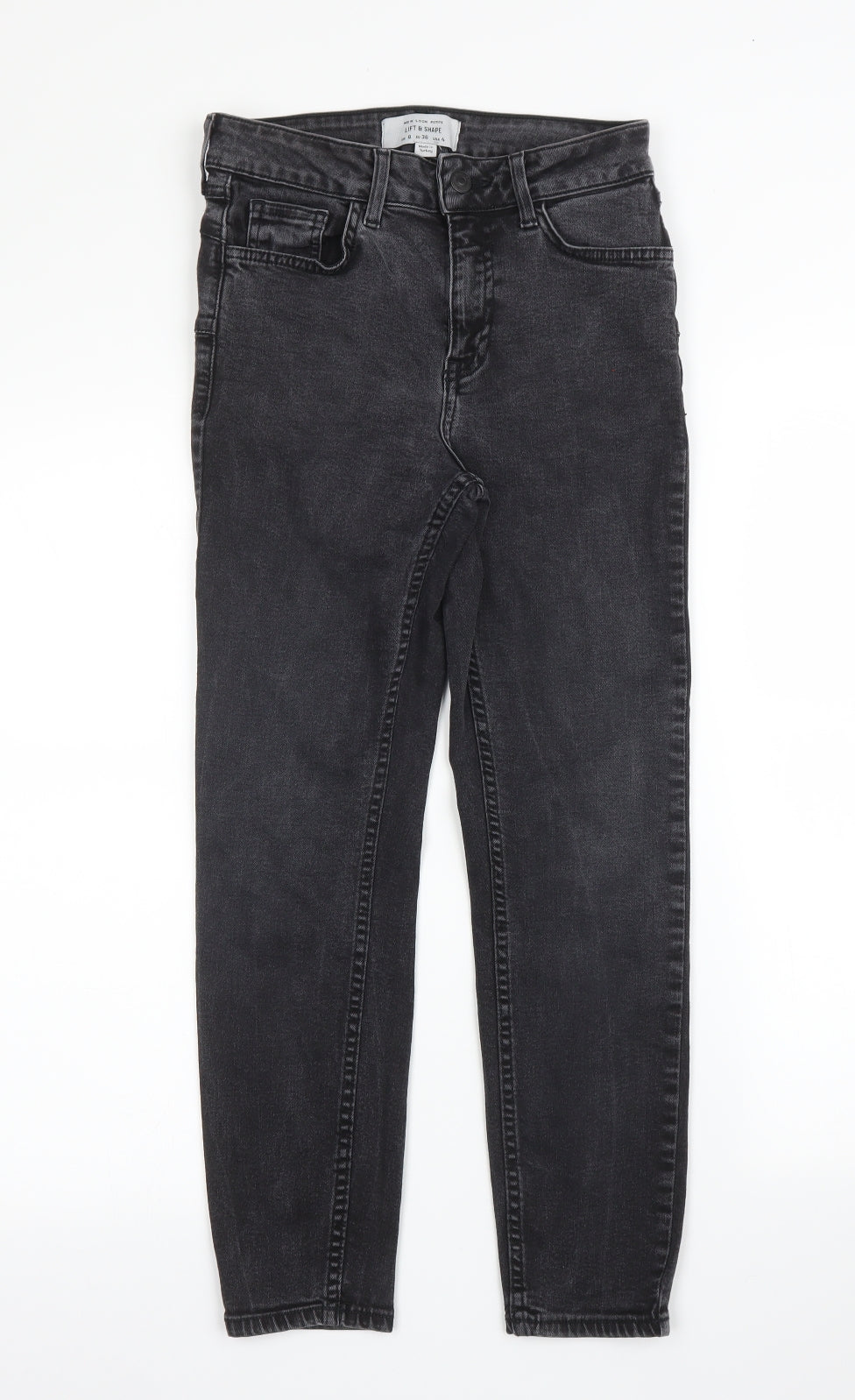 New Look Womens Black  Denim Skinny Jeans Size 8 L24 in