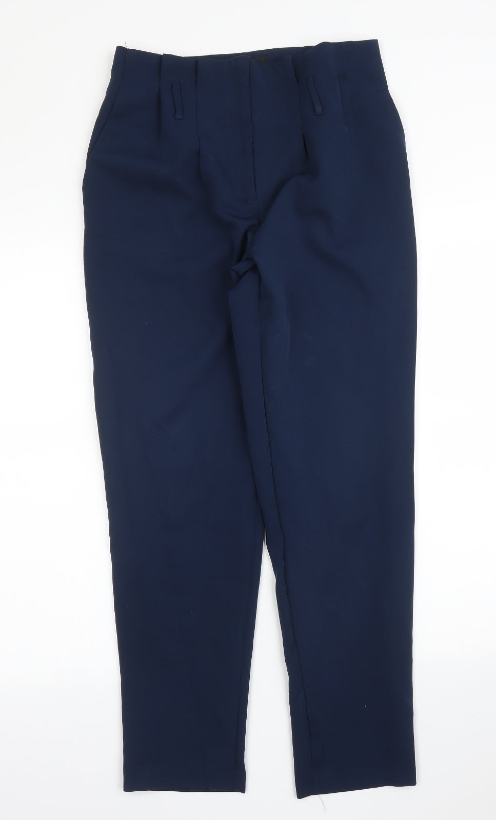 Womens UK Size 8 New Look Regular Fit Carrot Blue Trousers