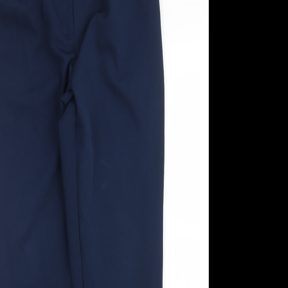 Womens UK Size 8 New Look Regular Fit Carrot Blue Trousers