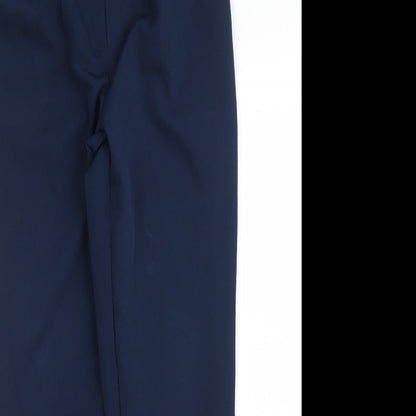 Womens UK Size 8 New Look Regular Fit Carrot Blue Trousers