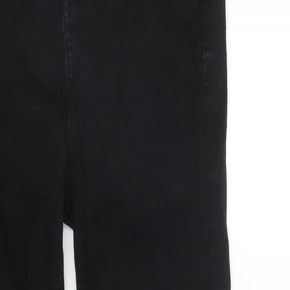 Dorothy Perkins Womens Black  Denim Skinny Jeans Size 8 L25 in