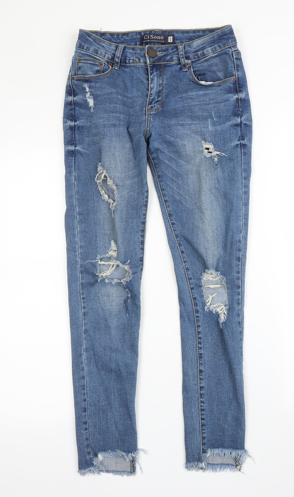 CI SONO Womens Blue  Denim Skinny Jeans Size 27 in L28 in