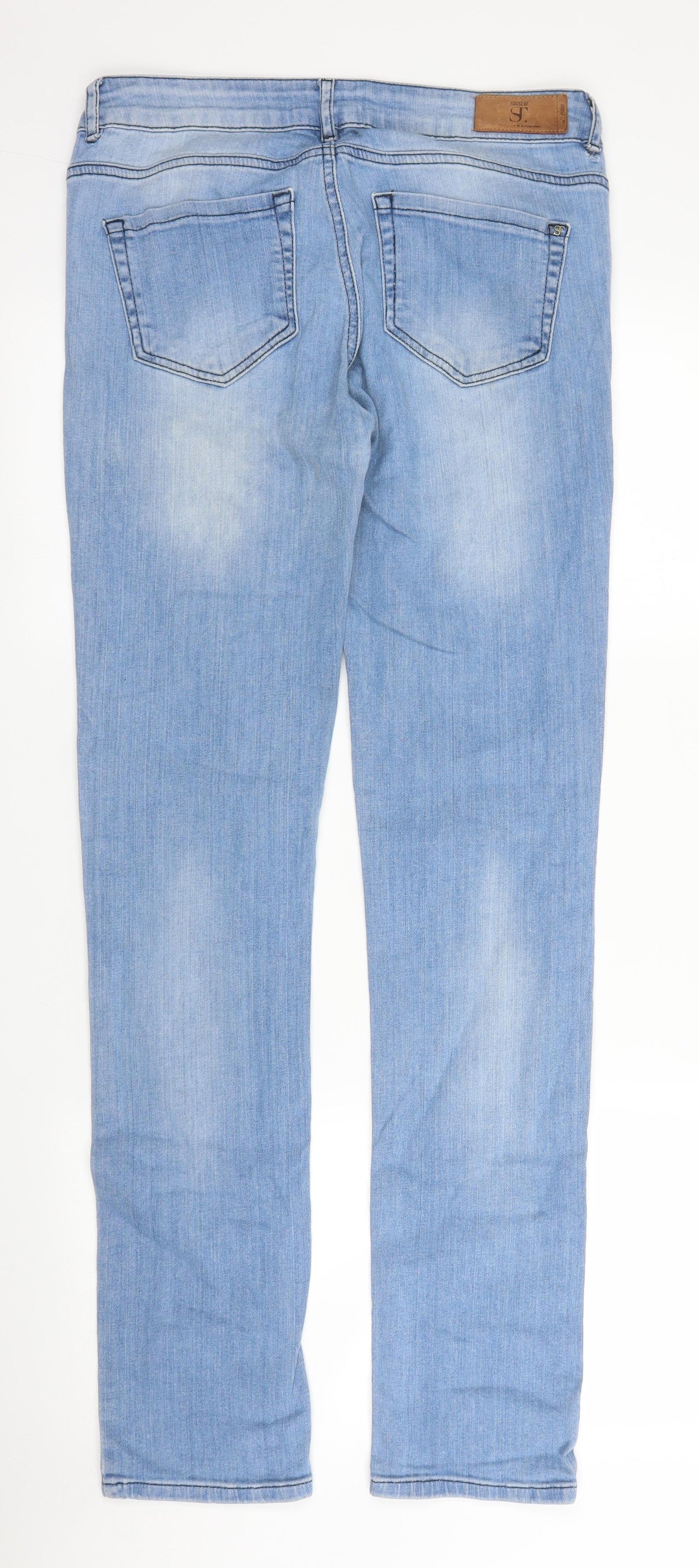 St Womens Blue  Denim Straight Jeans Size 28 in L31 in