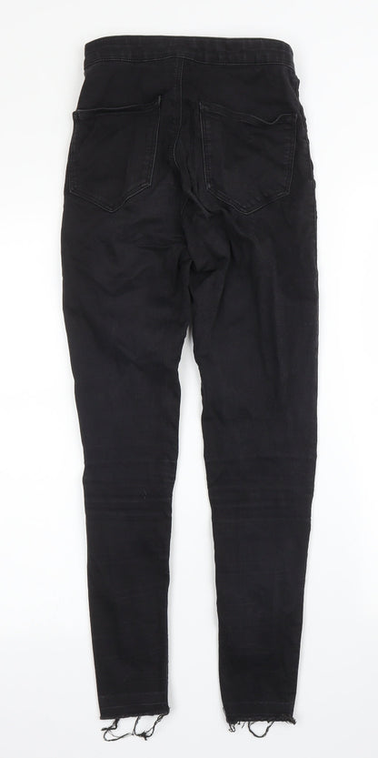 Topshop Womens Black  Denim Skinny Jeans Size 24 in L27 in