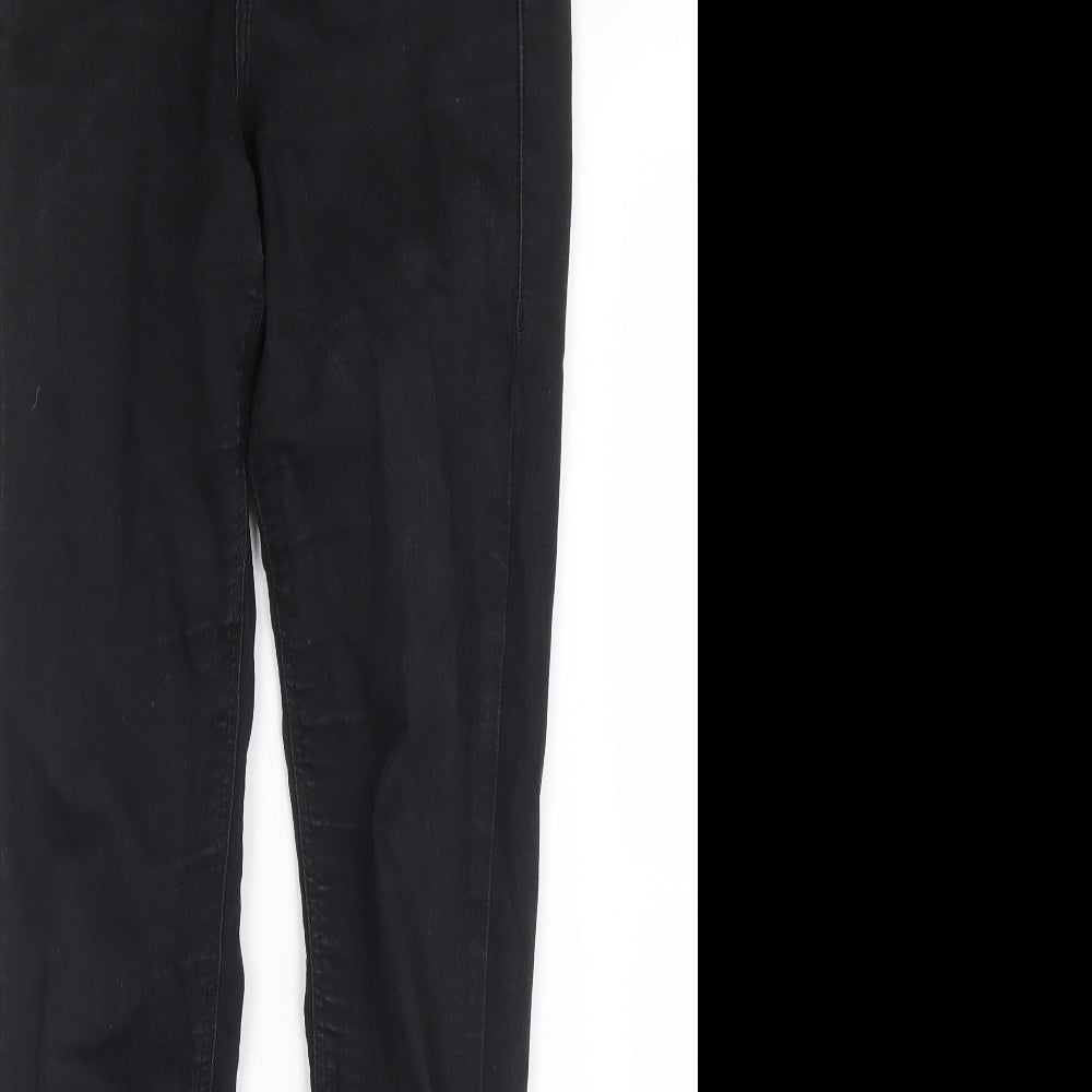 Topshop Womens Black  Denim Skinny Jeans Size 24 in L27 in