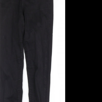 Topshop Womens Black  Denim Skinny Jeans Size 24 in L27 in