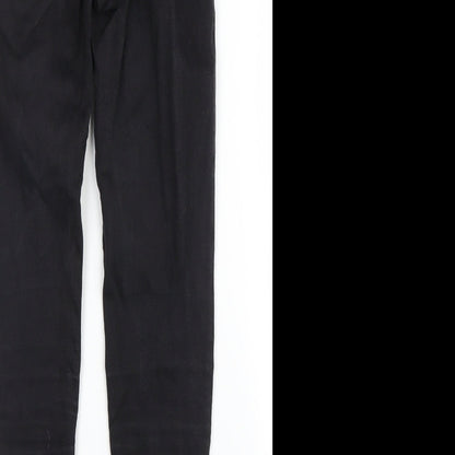 Topshop Womens Black  Denim Skinny Jeans Size 24 in L27 in