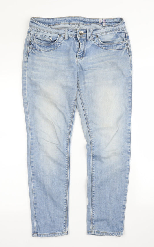 Womens UK Size 10 YesYes Regular Fit Skinny Blue Jeans