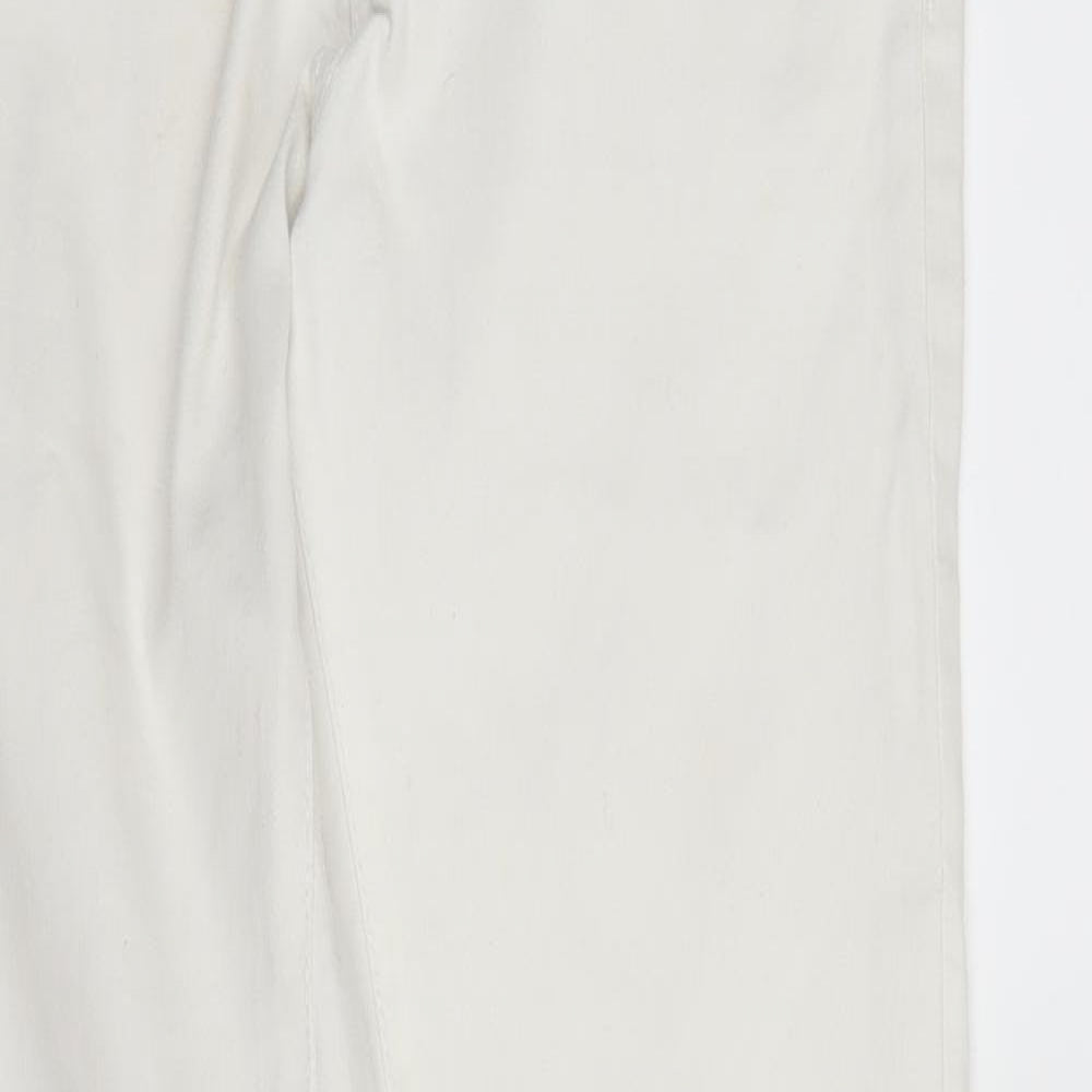 Primark Womens White  Denim Skinny Jeans Size 8 L28 in