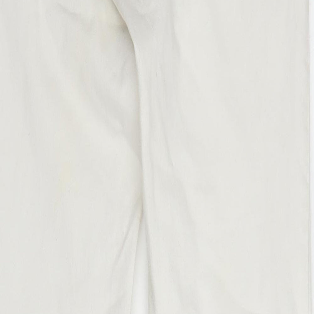 Primark Womens White  Denim Skinny Jeans Size 8 L28 in