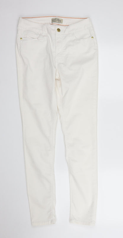 South Womens White  Denim Skinny Jeans Size 10 L26 in