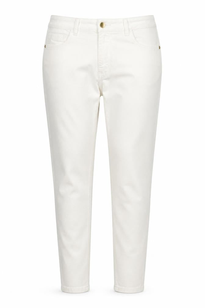 Front view of South women’s white denim skinny jeans, size UK 10, 26-inch leg