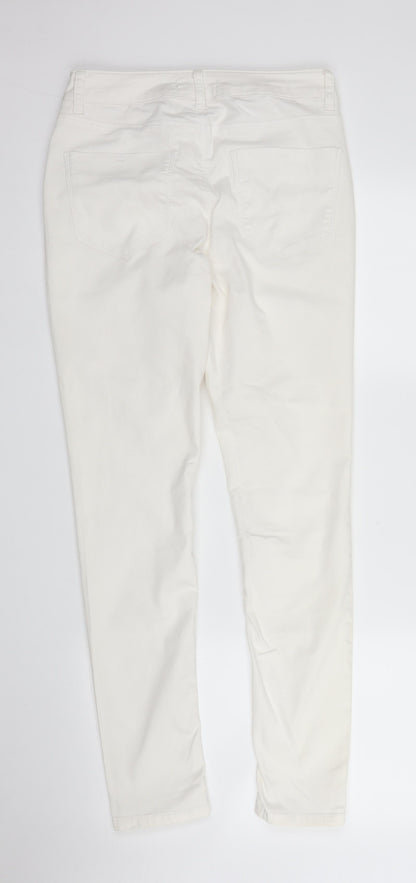 South Womens White  Denim Skinny Jeans Size 10 L26 in