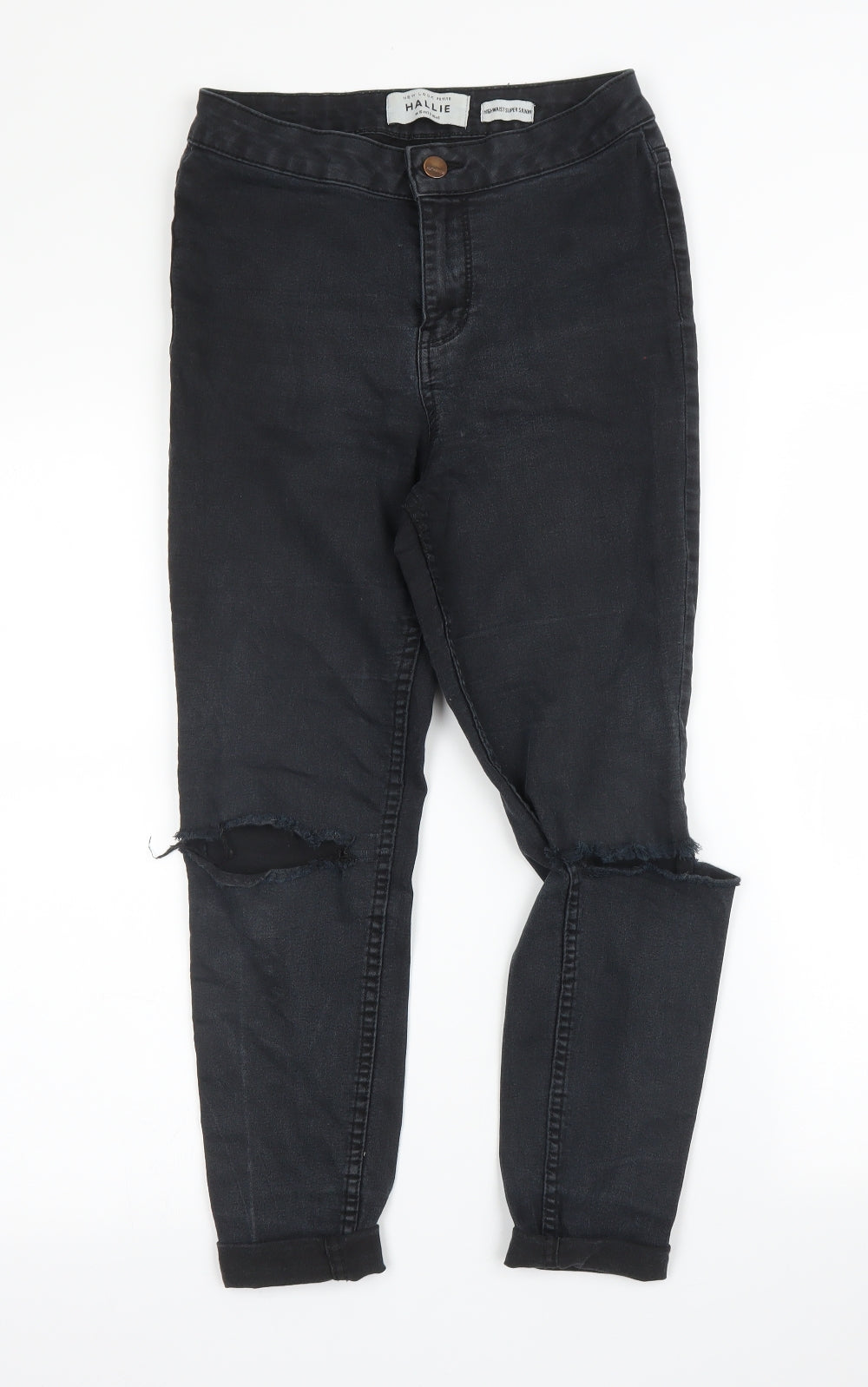 New Look Womens Black  Denim Skinny Jeans Size 10 L21 in