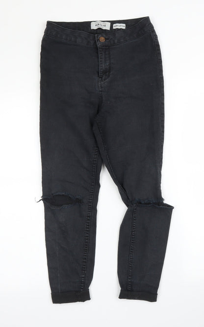 New Look Womens Black  Denim Skinny Jeans Size 10 L21 in