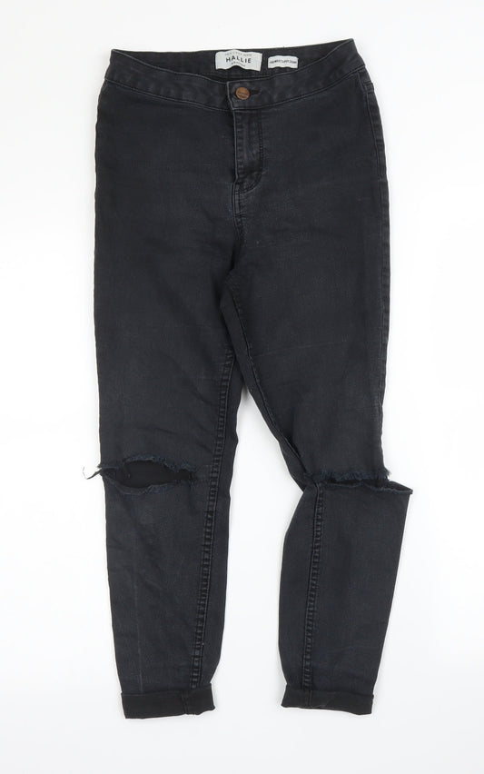 New Look Womens Black  Denim Skinny Jeans Size 10 L21 in
