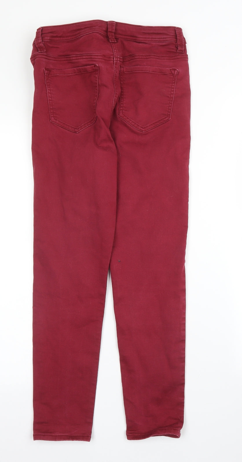 Womens UK Size 12 Preworn Regular Fit Skinny Purple Jeans
