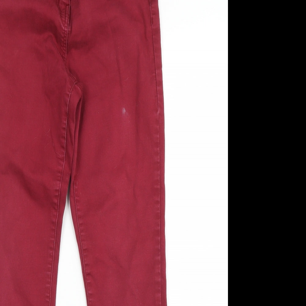 Womens UK Size 12 Preworn Regular Fit Skinny Purple Jeans