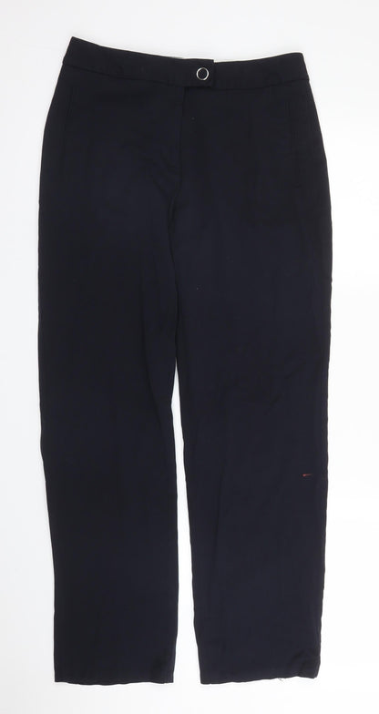 Womens UK Size 8 M&S Regular Fit  Blue Trousers