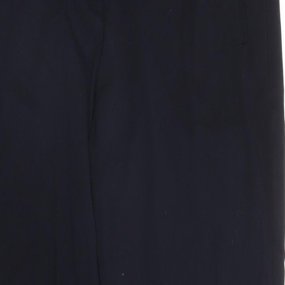 Womens UK Size 8 M&S Regular Fit  Blue Trousers