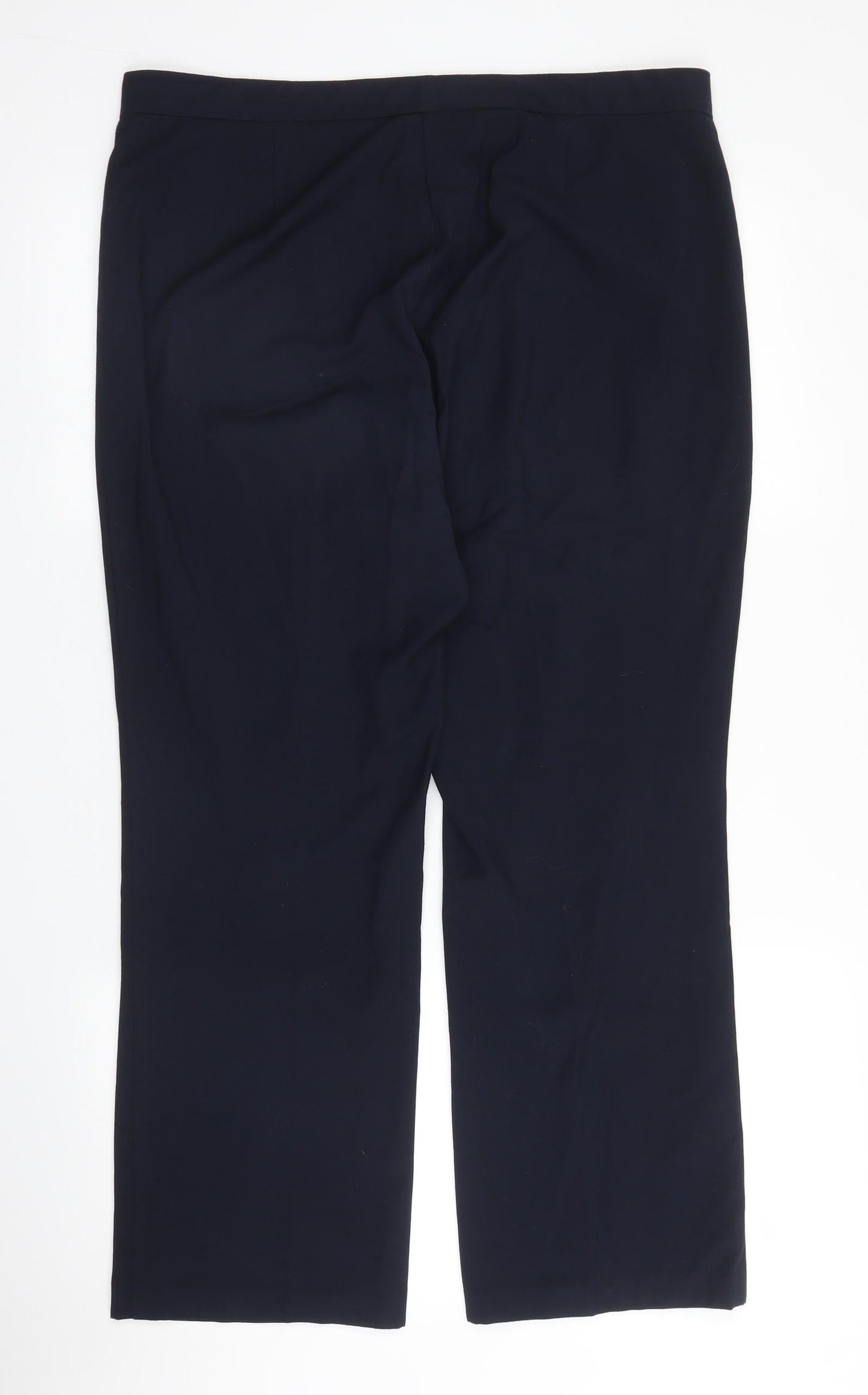 Womens UK Size 14 M&S Regular Fit  Blue Trousers