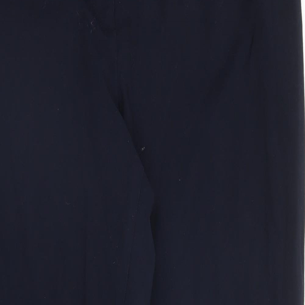Womens UK Size 14 M&S Regular Fit  Blue Trousers